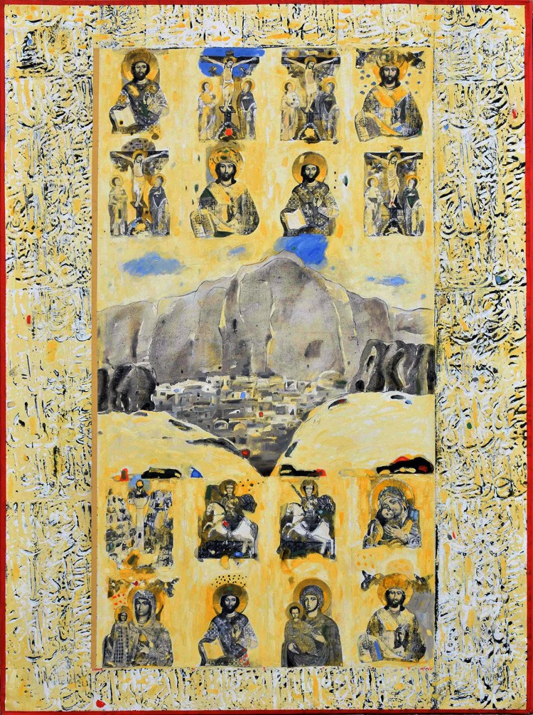 Maaloula 9 painting by nizar sabour