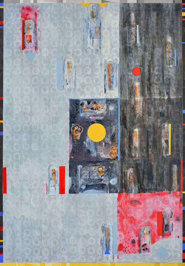 Love in heaven painting by nizar sabour