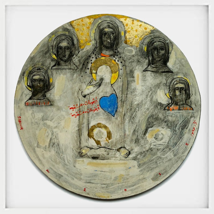 Damascus icon painting by nizar sabour