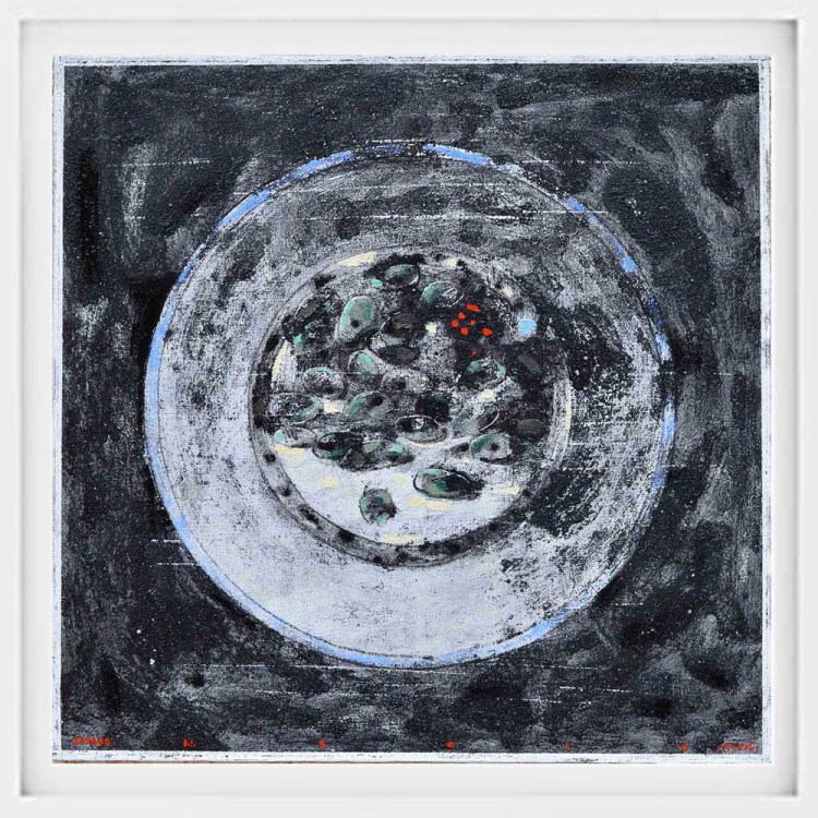 Olives dish 1 painting by nizar sabour